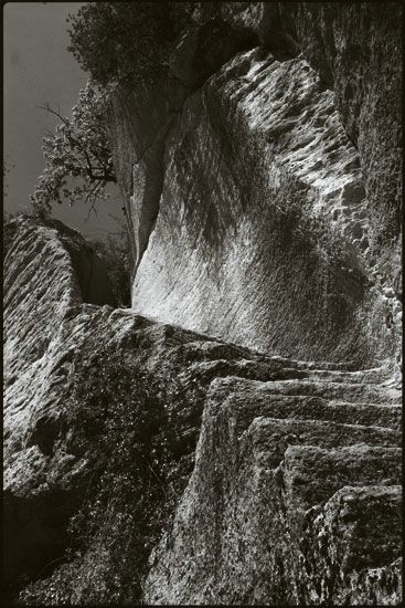 Escalier secret - Fort de Buoux - Luberon