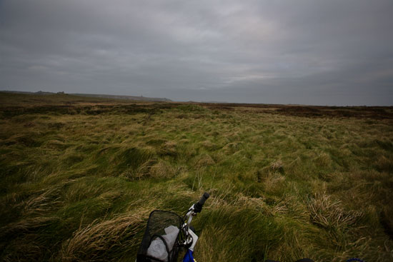 Bicyclette sur la lande